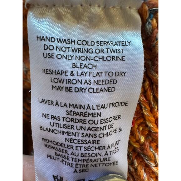 Anthropologie Pilcro Ombré Flower Sunset Cardigan Sweater Size Medium - Picture 10 of 13